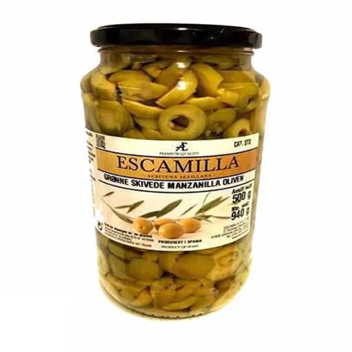 ESCAMILLA Grønn Oliven Skivet 940 g