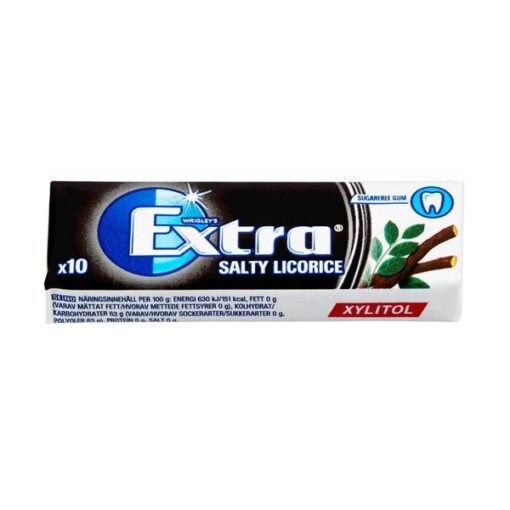 EXTRA SALTY LICORICE Tyggegummi X10