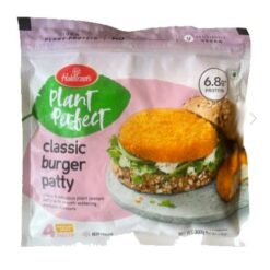 Haldirams klassiske burgerpatty er vegansk til alternative burgere med klassisk smak. Den sveitsiske veganske klassiske burgeren er godt krydret, men ikke krydret. Den er sprø. Det er deilig. Og det er vegansk! Eksklusivt brakt til deg av Haldiram's!
