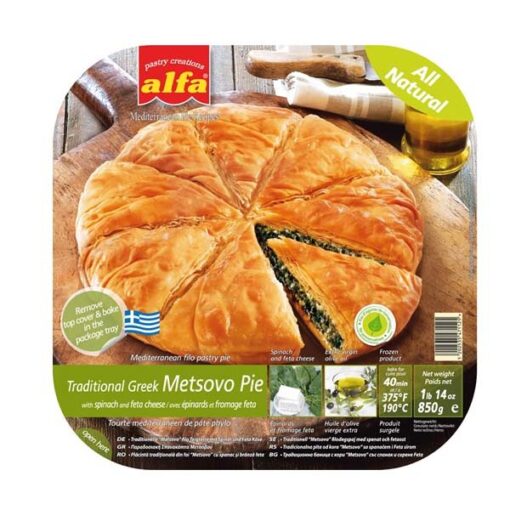 ALFA KIHI PAI Med Ost&Spinat trekant 800 g