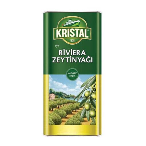 Smaken av Kristal Riviera olivenolje kommer fra naturlig ekstra virgin olivenolje fra Nord-egeiske øyer tilsatt raffinert olivenolje . Den har en mild smak og lukt. Du kan bruke den i alle dine varme og kalde retter, stekt mat og bakverk, og sørge for at bakverkene dine, spesielt bakverk som paier, kaker og desserter, holder friskheten i lang tid og har en lett smak. 