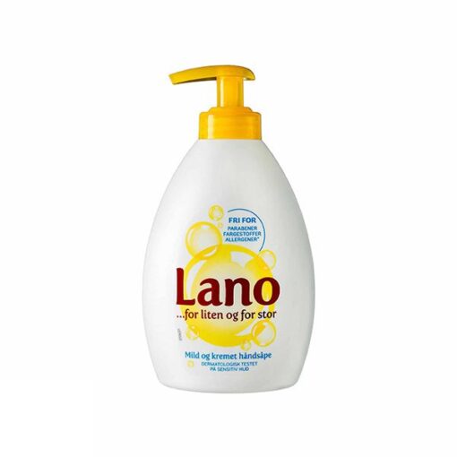 Den kjente familiehåndsåpen – nå med ny og mildere formulering. Lano Håndsåpe er skånsom og pleiende, med fuktighetsbevarende ingredienser og lik pH-verdi som huden. Dermatologisk testet på sensitiv hud. Perfekt for både liten og stor!