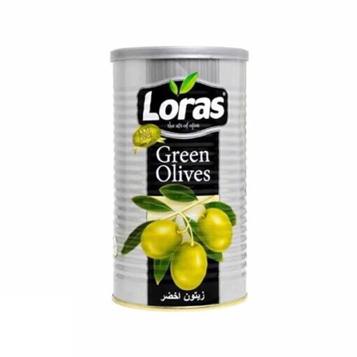 LORAS Grønn Oliven Med Stein 900 g