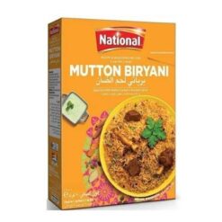 National Mutton Biryani Mix, en utsøkt blanding av aromatiske krydder for å friste smaksløkene dine. Ekspert utformet og utsøkt aromatisk, denne luksuriøse blandingen lar deg tilberede en overdådig biryani med letthet. Nyt smaken og sofistikeringen til National Mutton Biryani Mix i ditt eget hjem eller arrangement.