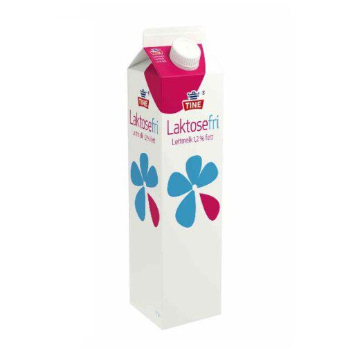 TINE Lettmelk Laktosefri 1% Fett 1 L