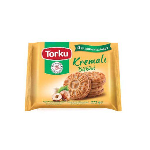 TORKU Kremali Biskuvi Med Hazelnut Cream 244 g