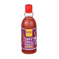 GO-TAN Sweet Chili Saus Thai Style 640 ml Passer godt som tilbehør til diverse asiatiske retter, grillmat eller andre kjøtt-, fisk- og vegetarmatretter.