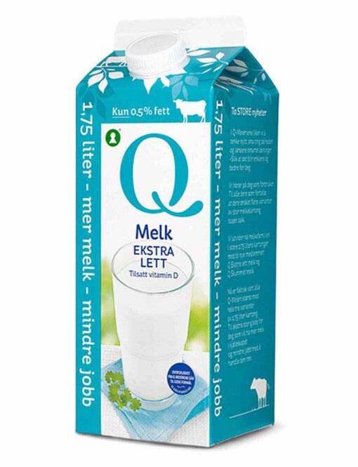 Q MELK Extra lett melk 1.75l
