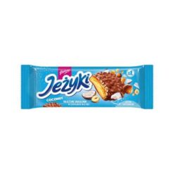Strekk deg etter et øyeblikk med nytelse og prøv en sandkakekjeks, rørt med søt, delikat karamell, tørket frukt, hasselnøtter og rischips. Det hele trøstes av deilig melkesjokolade, tilberedt etter en tradisjonell oppskrift. Smaken er supplert med en aromatisk tone av kokos.