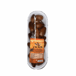 De er relativt store dadler med en ensartet brun farge. Huden deres er veldig tynn, og de er myke, men fortsatt sprø. Tunusian Uten Stein Dadler har en veldig behagelig, søt og fruktig smak og smaker best kaldt, direkte fra kjøleskapet.
