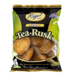 REGAL Tea Rusk Soonfi Soonfi Tea Rusk is available to buy in increments of 1 What’s better than double-baked tea rusk? Tea rusk with a twist of soonf (fennel seeds).