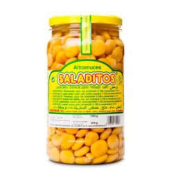 SALADITOS Lupine Bønner Rik på fiber, fremmer det transitt og letter fordøyelsen. Den er sjenerøst utstyrt med mineraler og vitaminer som natrium, kobber, magnesium, jern, kalsium, vitamin A, B eller C.