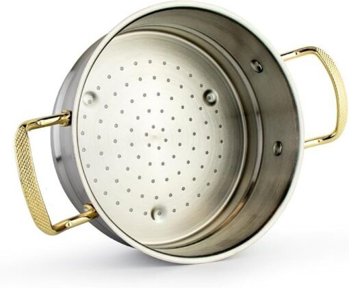 Denne romslige gryten på 8 liter er ideell for tilberedning av store porsjoner couscous eller andre store retter. Den er designet for å fungere godt på induksjonstopper og gir stor fleksibilitet på kjøkkenet.