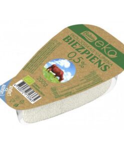 BALTAIS Biezpiens Ostemasse 0.5% Hvit Eco økologisk cottage cheese, 0,5%. Til hverdags og høytider, til desserter og til hovedretten - mager cottage cheese laget av høykvalitets og økologiske ingredienser.