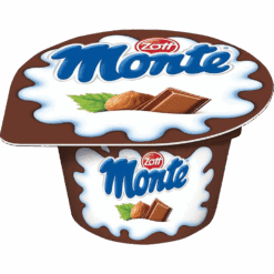 ZOTT Sjokoladedessert Monte Polsk melkedessert med sjokolade og hasselnøtter, laget av melk og fløte, en snacks for både store og små.