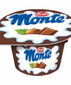 ZOTT Sjokoladedessert Monte Polsk melkedessert med sjokolade og hasselnøtter, laget av melk og fløte, en snacks for både store og små.