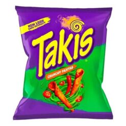 TAKIS Crunchy Fajitas Mais Saltvalset Tortilla Chips En herlig pose med eksplosive smaker, det er akkurat det Takis tilbyr. Denne gangen danser smaksløkene rundt knasende fajitas og det er akkurat så godt som det høres ut.