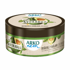 "Arko Nem Avocado Oil" pleiekrem som inneholder avokadoolje rik på vitamin E, fukter huden din uten å etterlate en fet følelse takket være den hurtigabsorberende formelen og gir fuktighet i 24 timer. Arko Nem Precious Oils Avocado hjelper deg å holde huden fuktig til enhver tid. Takket være vitaminene det inneholder, gir dette produktet, som er bra for rynker og spent hud, dyp fuktighet til kroppen din, som påvirkes av kulde og vind, spesielt om vinteren.