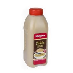 Tahini er produsert av 100 % sesam og Koska tahiniprodukter er helt naturlige. Den inneholder ikke tilsetningsstoffer. Tahini er en mat rik på fettinnhold.