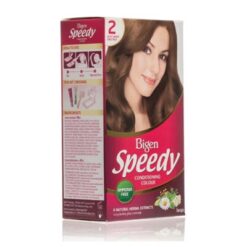 BIGEN Speedy Light Warm Chestnut Hårfarge Nr:2 Bigen Speedy Conditioning Color blir grå til et yndig utseende på bare 10 minutter. Alt du trenger er 10 minutter for å låse opp en dristigere, lysere lås.
