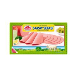 EGETURK Saray Sefasi Okse Pålegg Skivet 125g Den er produsert av 100 % høykvalitetsbiff og i sin spesielle innpakning slik at du kan nyte den til hvert måltid og gi den trygt til dine kjære. Du kan bruke den i smørbrødene dine eller dekorere frokostbordene dine. 
