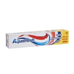 AQUAFRESH Tannkrem Triple Protection Få en grundig rengjøring og beskyttelse av tennene dine med Aquafresh Tannkrem Triple Protection. Denne tannkremen tilbyr en tredobbelt beskyttelse mot plakk, karies og tannstein, samtidig som den gir deg frisk pust.