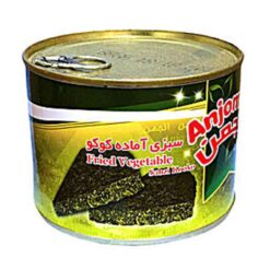 Kookoo Sabzi er en vårfavoritt som best deles på piknik under nyttårsfeiringen. Anjoman hermetisert versjon av denne frittata-lignende stekte grønnsaksretten kan nå nytes hvor som helst og når som helst. Den er laget med klassiske urter, friske grønnsaker og egg for å binde ingrediensene sammen. Denne klassiske godsaken kommer i en lett-åpne boks og er klar til servering uansett tid og sted.
