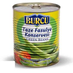 BURCU Grønn Bønner Kokte Taze Fasulye Konservesi 800 g