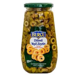 BURCU Grønn Oliven Skivet 580 g