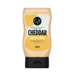 Caj P. Cheddarost er en kremet saus med smaken av cheddarost. God både som dip og som dressing til bl.a. hamburgere, pommes frites og taco.