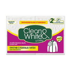 CLEAN WHITE Hard Flekk Fjern Såpe 4x125 g