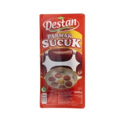 Destan 1000 Gr Finger Sucuk er en krydret og deilig sucuk variant, laget med kvalitetsbiff og krydder. Denne pølsen, som vekker oppmerksomhet med sin fingerformede struktur, byr på en behagelig smaksopplevelse ved å bruke den til frokost, grilling og varme måltider.