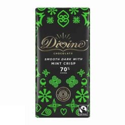 DIVINE Smooth Dark Mynte Crisp Sjokolade 70% Kakao 90 g