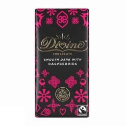DIVINE Smooth Dark Raspberries Sjokolade 70% Kakao 90 g