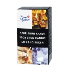 DAN SUKKER Stor Brun Kandissukker 500 g