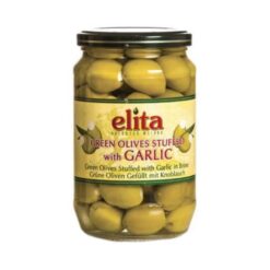 ELITA Grønne Oliven Med Hvitløk 700 g