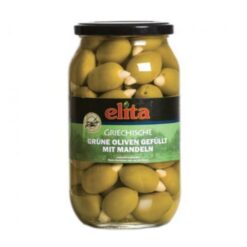 ELITA Grønn Oliven Med Mandler 700 g