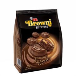 Eti Browni Intense Mini Coffee er her med sin myke kakao Browni og kaffefyll! Den uimotståelige duoen av sjokolade og kaffe er i Browni Intense! Det er ingen tvil om at det vil passe veldig godt med en kopp kaffe med melk.