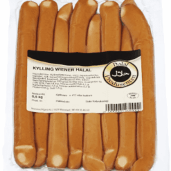 HALAL PRODUSENTEN Kylling Wiener Pølse 500 g