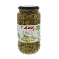 HUTESA Grønn Oliven Skiver 900 g