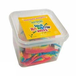 HEAVENLY DELIGHTS Vegan Sour Rainbow Belts Godteri 150 g
