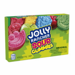 Sur fruktgummi med assorterte smaker fra populære Jolly Rancher. En amerikansk favoritt!