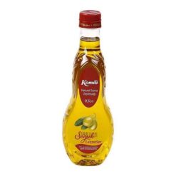 KOMILI Ekstra virgin oliven olje 500ml Vi har et stort utvalg av forskjellige matoljer som oliven olje, ekstra virgin oliven olje, mais olje, raps olje, solsikke olje, sesam olje, soya olje, Peanøtter olje, valnøtter olje, linfrø olje, chili olje, Trøffelolje, Ris olje, druerkjerne olje og m.m