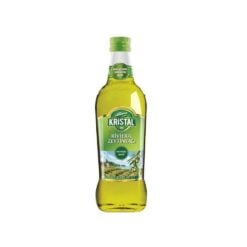 Smaken av Kristal Riviera olivenolje kommer fra naturlig ekstra virgin olivenolje fra Nord-egeiske øyer tilsatt raffinert olivenolje . Den har en mild smak og lukt. Du kan bruke den i alle dine varme og kalde retter, stekt mat og bakverk, og sørge for at bakverkene dine, spesielt bakverk som paier, kaker og desserter, holder friskheten i lang tid og har en lett smak. 