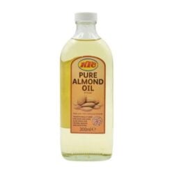 KTC Almond Oil er en ren og naturlig mandelolje av høy kvalitet, perfekt for både hår- og hudpleie. Denne allsidige oljen er kaldpresset for å bevare alle de verdifulle næringsstoffene, og er rik på vitamin E, proteiner og essensielle fettsyrer.