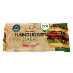 Kanda Hamburger Kjøtt Halal Frossen 520 g