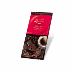 LAIMA 52% mørk Sjokolade Med sprø Kaffe biter 100 g