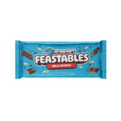 Oppdag den perfekte kombinasjonen av silkemyk melkesjokolade og knasende puffet ris med Feastables Mr Beast Milk Crunch Milk Chocolate With Puffed Rice Bar 60g. Denne sjokoladebaren leverer en unik blanding av kremet sødme og sprø tekstur, laget med nøye utvalgte ingredienser. Feastables, grunnlagt av YouTube-stjernen Mr Beast, fokuserer på naturlighet og kvalitet, og denne baren er intet unntak. Perfekt som en liten treat eller for å nytes når som helst. Hvorfor velge Feastables Mr Beast Milk Crunch Chocolate? Knasende opplevelse: Puffet ris gir en sprø tekstur som balanserer den kremete sjokoladen. Naturlige ingredienser: Ingen unødvendige tilsetningsstoffer – kun ren sjokoladelykke. Perfekt størrelse: 60g porsjon – ideell for små gleder i hverdagen.