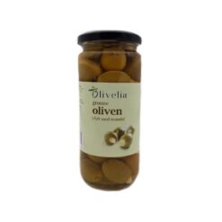 OLIVELIA Grønn Oliven Med Mandler 500 g