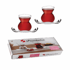 PASABAHCE Dantel 6 Teglass + 6 Te Tallerken